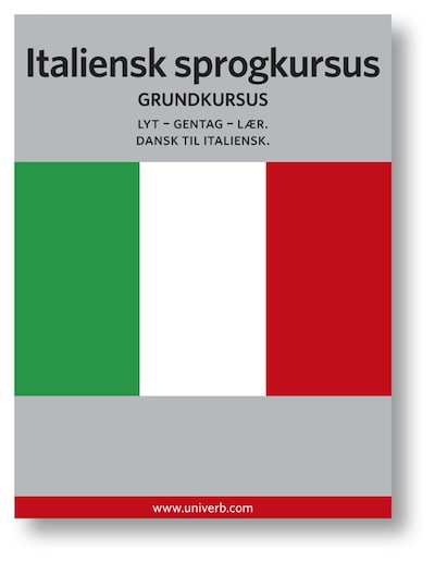 Italiensk sprogkursus – omslag til lydbogen af Ann-Charlotte Wennerholm