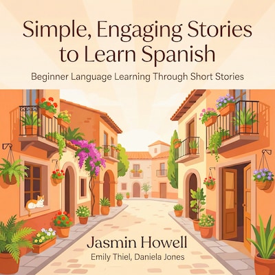Simple, Engaging Stories to Learn Spanish – omslag til lydbogen af Jasmin Howell