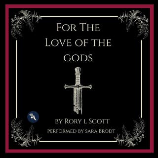 For the Love of the Gods – omslag till ljudboken av Rory L Scott