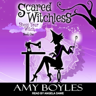 Scared Witchless – omslag til lydbogen af Amy Boyles