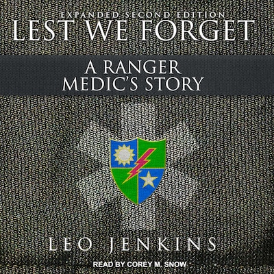 Lest We Forget – omslag til lydbogen af Leo Jenkins