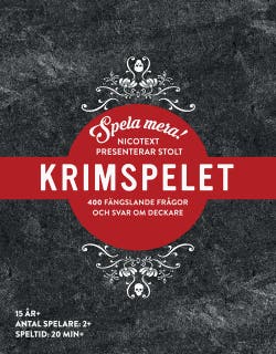 Spela mera : Krimspelet – omslag till ljudboken av Nicotext Förlag