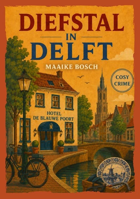 Diefstal in Delft – omslag van het luisterboek van Maaike Bosch