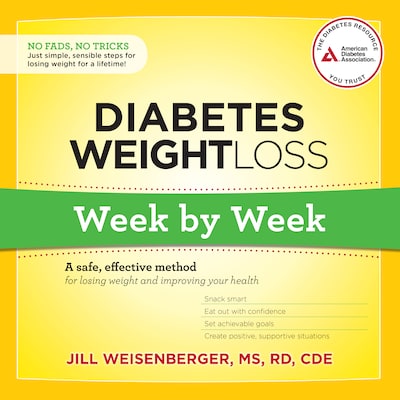 Diabetes Weight Loss: Week by Week – omslag til lydbogen af Jill Weisenberger, MS, RD, CDE