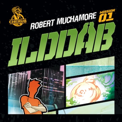 Cherub 1 - Ilddåb – omslag til lydbogen af Robert Muchamore
