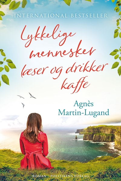 Lykkelige mennesker læser og drikker kaffe – omslag til lydbogen af Agnès Martin-Lugand