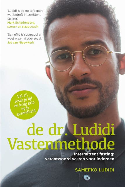 De dr. Ludidi Vastenmethode: Intermittent fasting: verantwoord vasten voor iedereen – omslag van het luisterboek van Samefko Ludidi