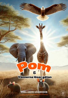 Pom och vännerna löser gåtan – omslag till ljudboken av Anna-Carin Håkansson
