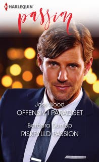Offensiv i paradiset / Riskfylld passion – omslag till ljudboken av Barbara Dunlop,Joss Wood