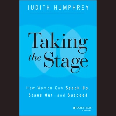 Taking the Stage – omslag til lydbogen af Judith Humphrey