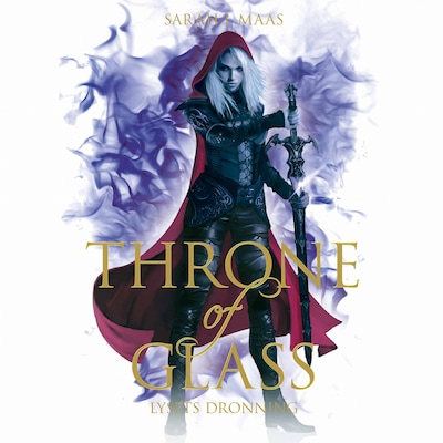 Throne of Glass #5:  Lysets dronning – omslag til lydbogen af Sarah J. Maas