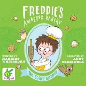 Freddie's Amazing Bakery: The Cookie Mystery – okładka audiobooka, autor Harriet Whitehorn