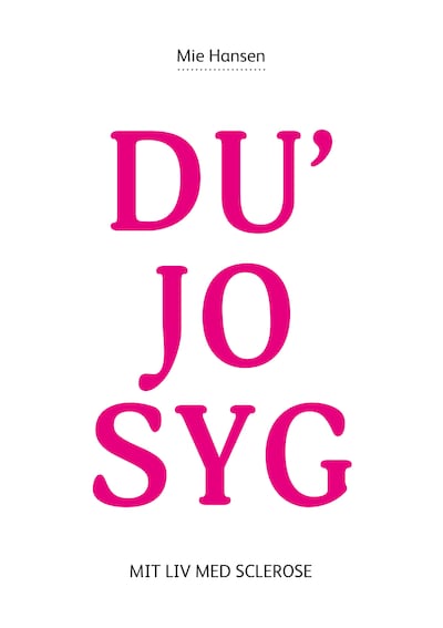 Du' jo syg – omslag til lydbogen af Mie Hansen