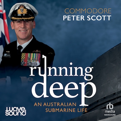 Running Deep – omslag til lydbogen af Peter Scott
