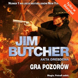 Gra pozorów – okładka audiobooka, autor Jim Butcher