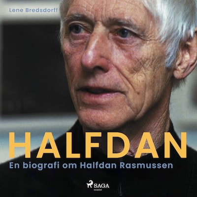 Halfdan: En biografi om Halfdan Rasmussen – omslag til lydbogen af Lene Bredsdorff