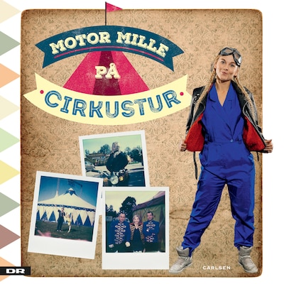 Motor Mille på cirkustur – omslag til lydbogen af Mille Gori