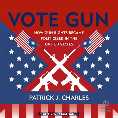 Vote Gun – omslag til lydbogen af Patrick J. Charles