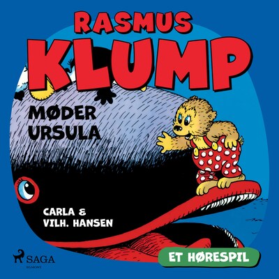 Rasmus Klump møder Ursula (hørespil) – omslag til lydbogen af Carla Hansen, Vilhelm Hansen