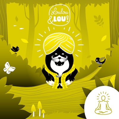 Meditation: On a Trip – omslag til lydbogen af Loulou en Lou