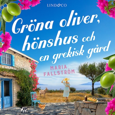 Gröna oliver, hönshus och en grekisk gård