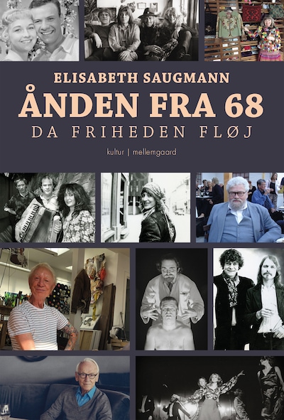 Ånden fra 68 - Da friheden fløj – omslag til lydbogen af Elisabeth Saugmann