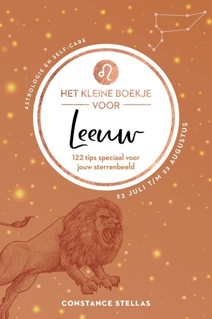 Het kleine boekje voor Leeuw: 122 tips speciaal voor jouw sterrenbeeld – omslag van het luisterboek van Constance Stellas