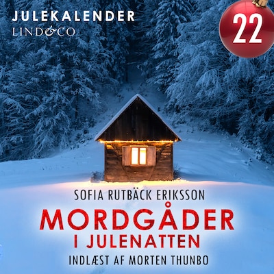 Mordgåder i julenatten - del 22 – omslag til lydbogen af Sofia Rutbäck Eriksson