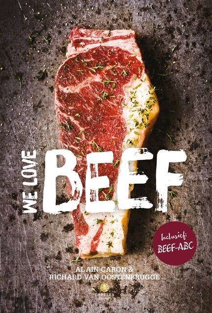 We love beef – omslag van het luisterboek van Alain Caron