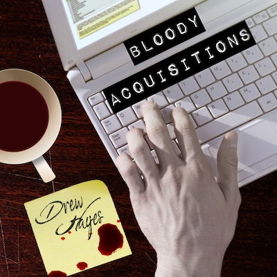 Bloody Acquisitions – omslag til lydbogen af Drew Hayes