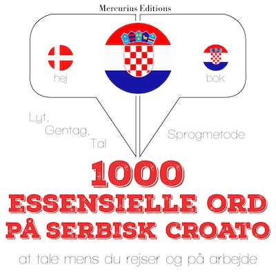 1000 essentielle ord i serbisk croato – omslag til lydbogen af JM Gardner