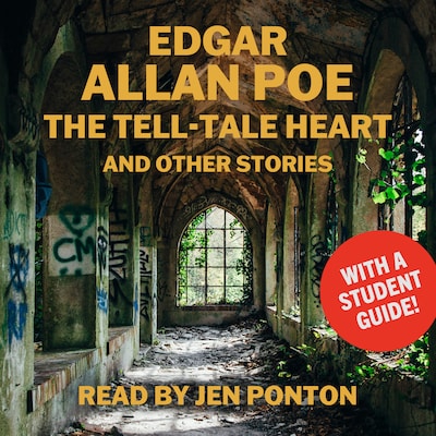Alison Larkin Presents The Tell-Tale Heart and Other Stories – omslag til lydbogen af Edgar Allan Poe