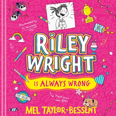 Riley Wright is Always Wrong – omslag til lydbogen af Mel Taylor-Bessent