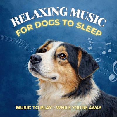Music to Play - While You're Away: Relaxing Music for Dogs to Sleep – omslag til lydbogen af Dog Music Therapy - The Canine Music Lab