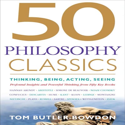 50 Philosophy Classics – omslag til lydbogen af Tom Butler-Bowdon