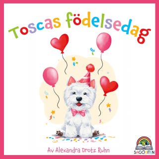 Toscas födelsedag – omslag till ljudboken av Alexandra Drotz Ruhn