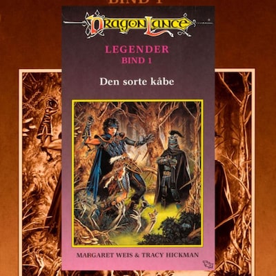DragonLance Legender #1: Den sorte kåbe – omslag til lydbogen af Margaret Weis, Tracy Hickman