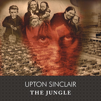 The Jungle, with eBook – omslag til lydbogen af Upton Sinclair