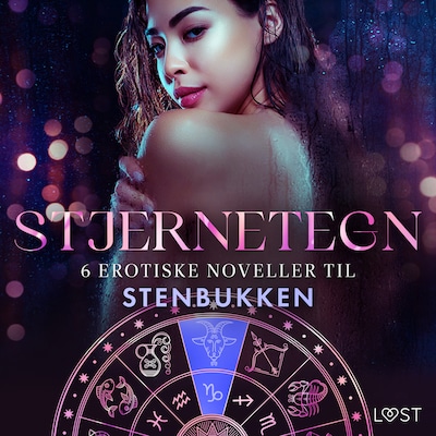 Stjernetegn – 6 erotiske noveller til Stenbukken – omslag til lydbogen af Nina Alvén, B. J. Hermansson, Chrystelle Leroy