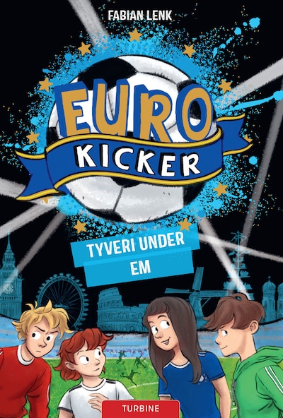 Eurokicker – Tyveri under EM – omslag til lydbogen af Fabian Lenk