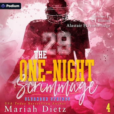 The One-Night Scrimmage – omslag til lydbogen af Mariah Dietz