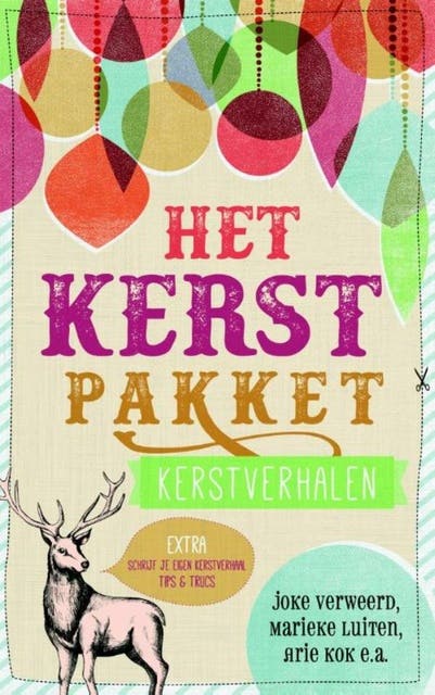 Het kerstpakket: kerstverhalen – omslag van het luisterboek van Arie Kok,Joke Verweerd,Marieke Luiten