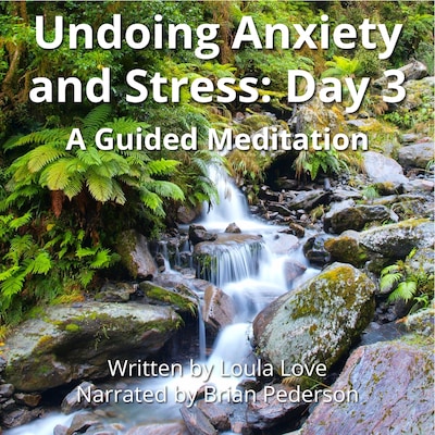 Undoing Anxiety and Stress: Day 3 – omslag til lydbogen af Loula Love