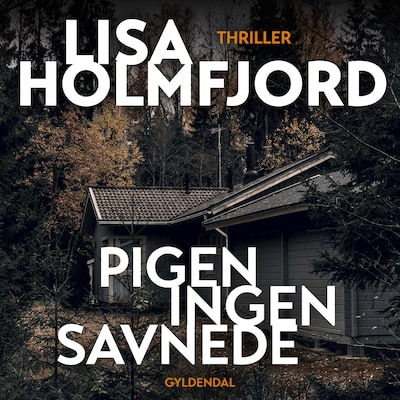 Pigen ingen savnede – omslag til lydbogen af Lisa Holmfjord