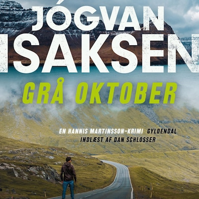 Grå oktober – omslag til lydbogen af Jógvan Isaksen
