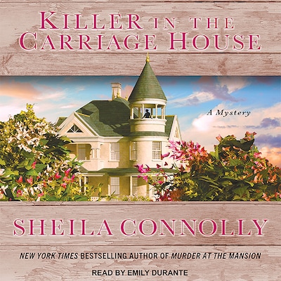 Killer in the Carriage House – omslag til lydbogen af Sheila Connolly