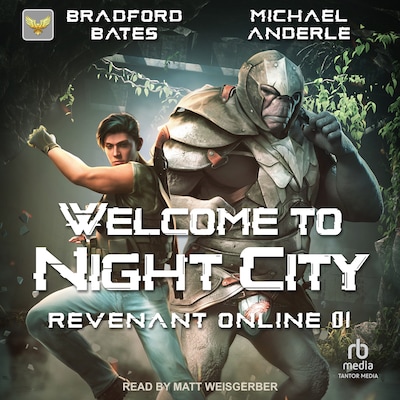 Welcome to Night City – omslag til lydbogen af Bradford Bates, Michael Anderle