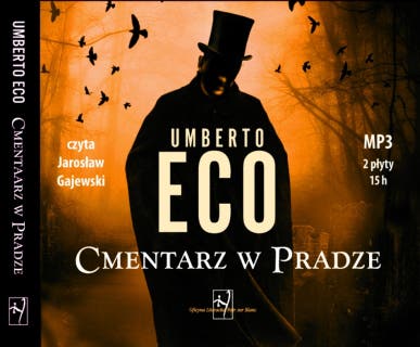 Cmentarz w Pradze – okładka audiobooka, autor Umberto Eco