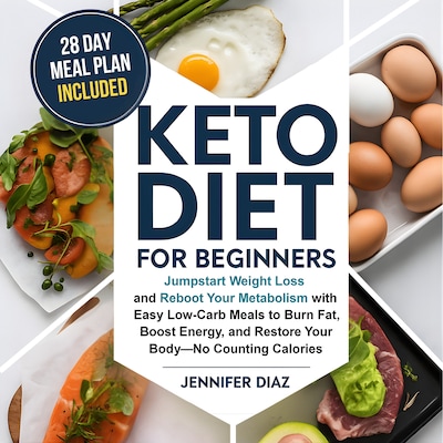 Keto Diet for Beginners – omslag til lydbogen af Jennifer Diaz