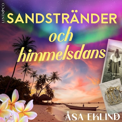 Sandstränder och himmelsdans – omslag till ljudboken av Åsa Eklind